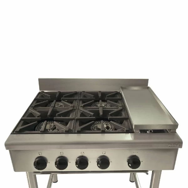 Anafe 4 platos 300×300 mm + plancha churrasquera