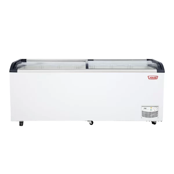 Congeladora isla tapa de vidrio curvo 654 Lts