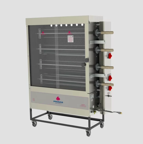 Horno asador de pollos 4 espadas