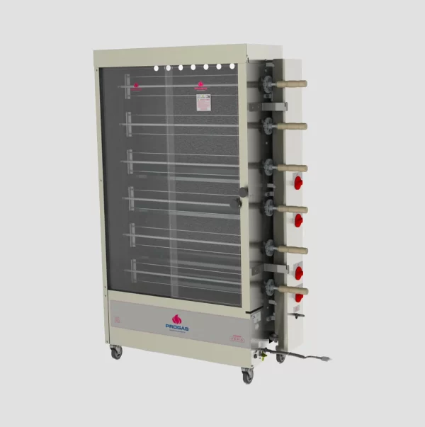 Horno asador de pollos 6 espadas