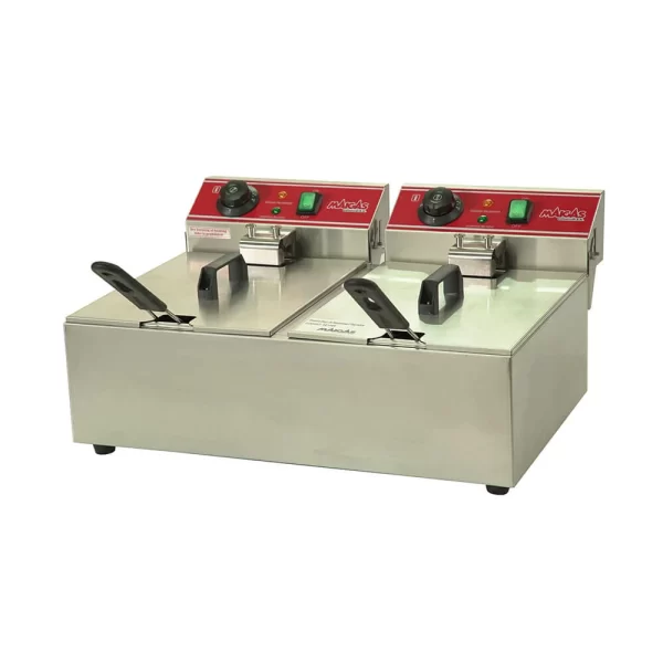 Freidora eléctrica 2 depósitos 12 Lts