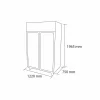 Congelador vertical 2 puertas 1.000 Lts